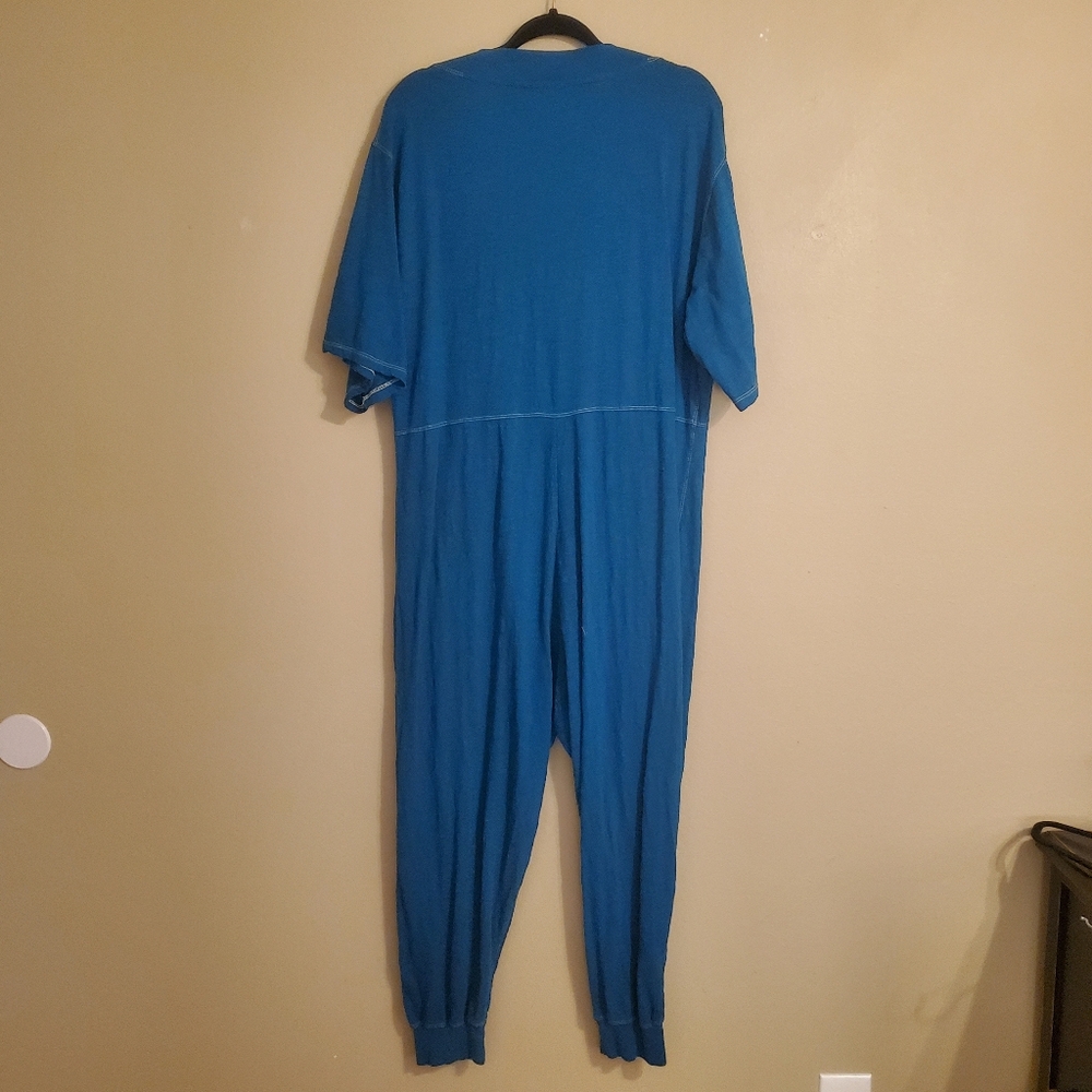 NATURAL LIFE Charlie Blue Oversized Vneck Short Sleeve Loungewear Pj's Jumper M - Picture 6 of 10